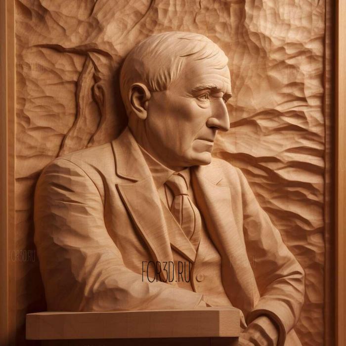Thomas Edison 2 stl model for CNC